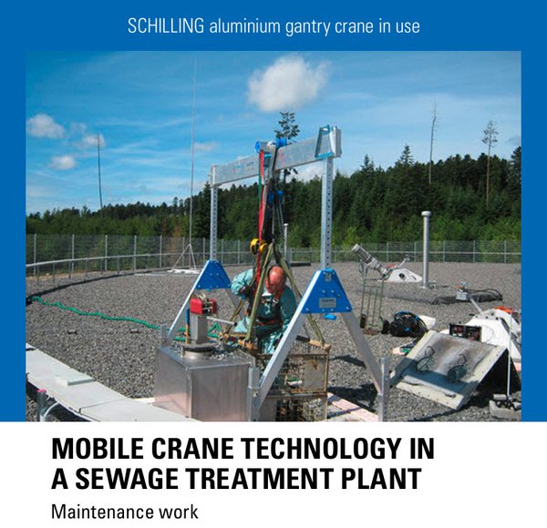 Mobile Crane Technology in a Sewage Treatment Plant