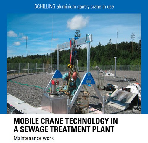 Mobile aluminium gantry crane