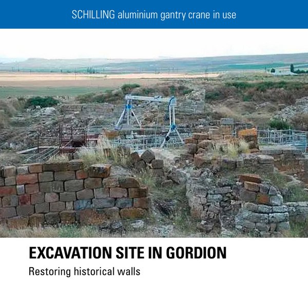 Excavation site in Gordion – restoring historical walls