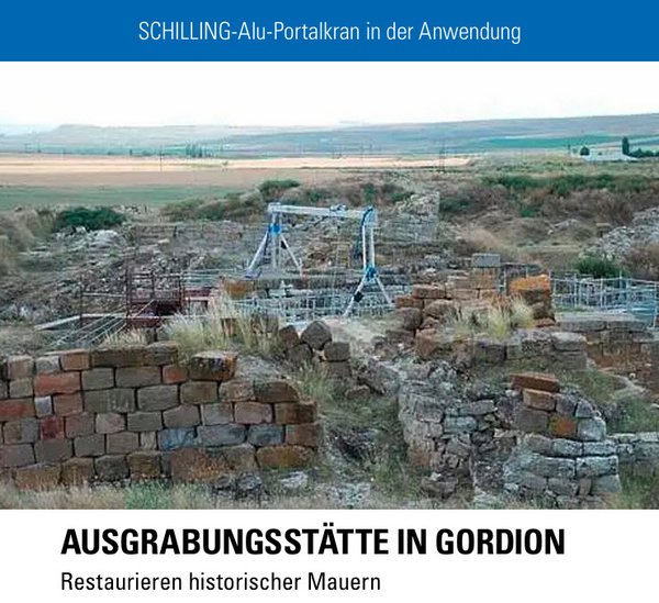 Ausgrabungsstätte in Gordion – Restaurieren historischer Mauern