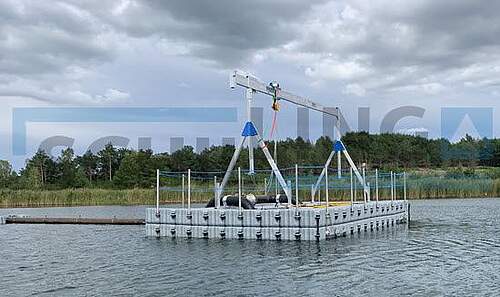 floating aluminium gantry crane
