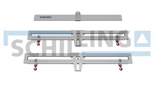 Aluminium load beams in H-construction