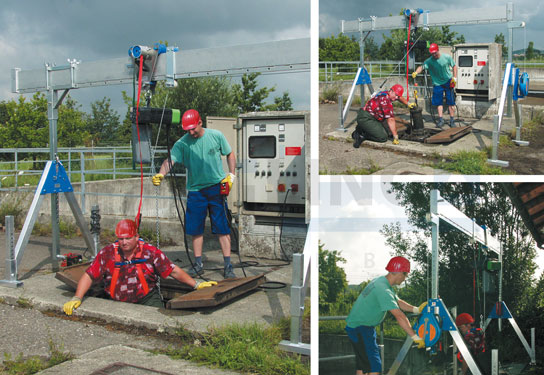 Macara specială de tip portal din aluminiu - Pentru lucrările de întreţinere