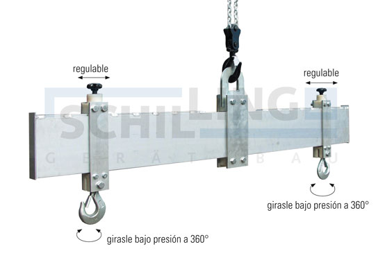 Travesaño de aluminio de carga