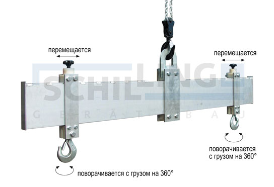 Траверса грузоподъемная алюминиевая