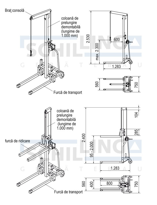 Multilift din aluminiu